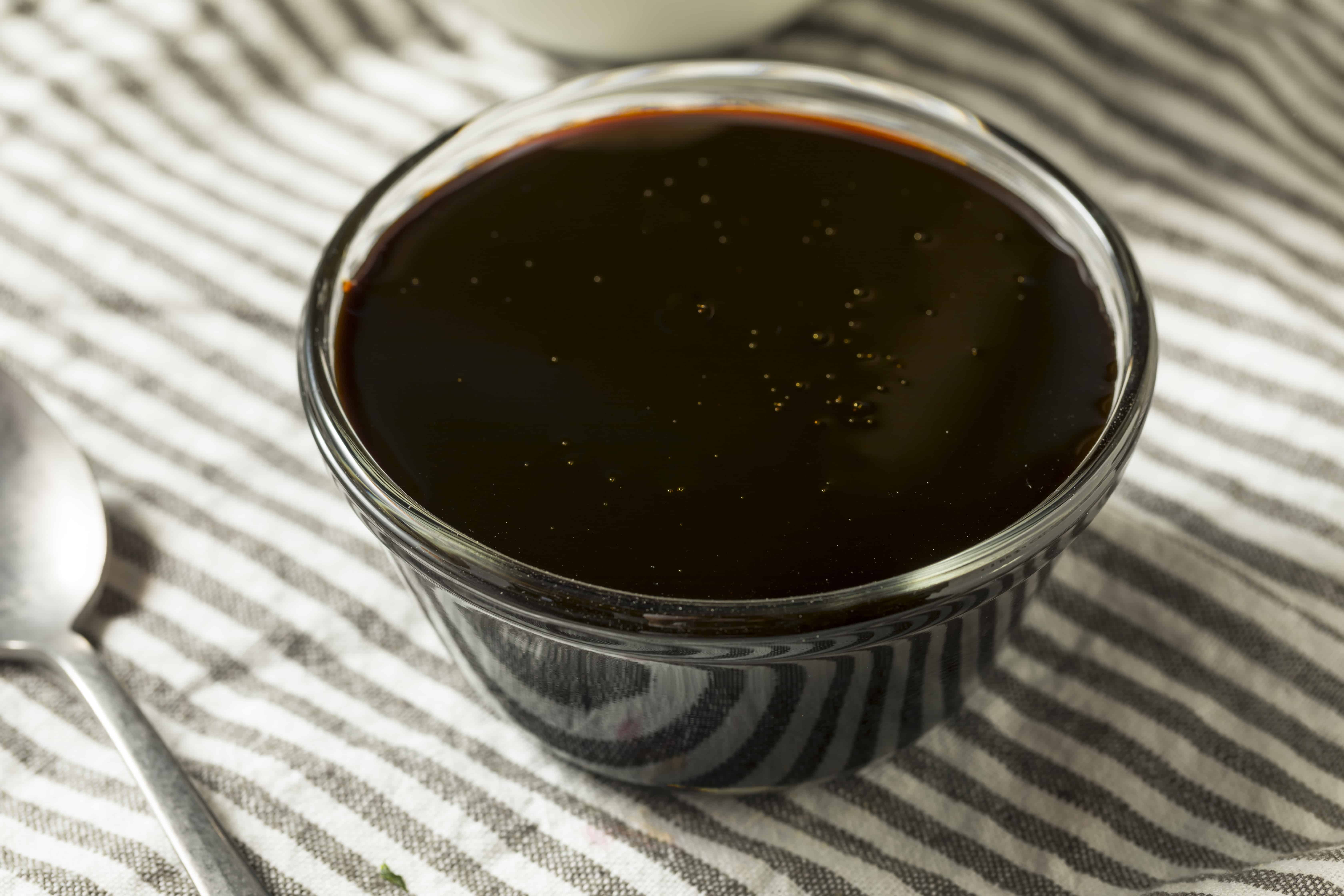 Black Cane Sugar Molasses in a Bowl