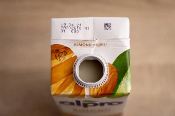 Almond milk carton top