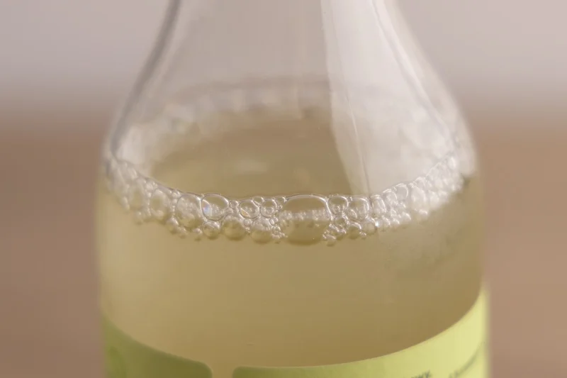 Apple cider vinegar: bubbles