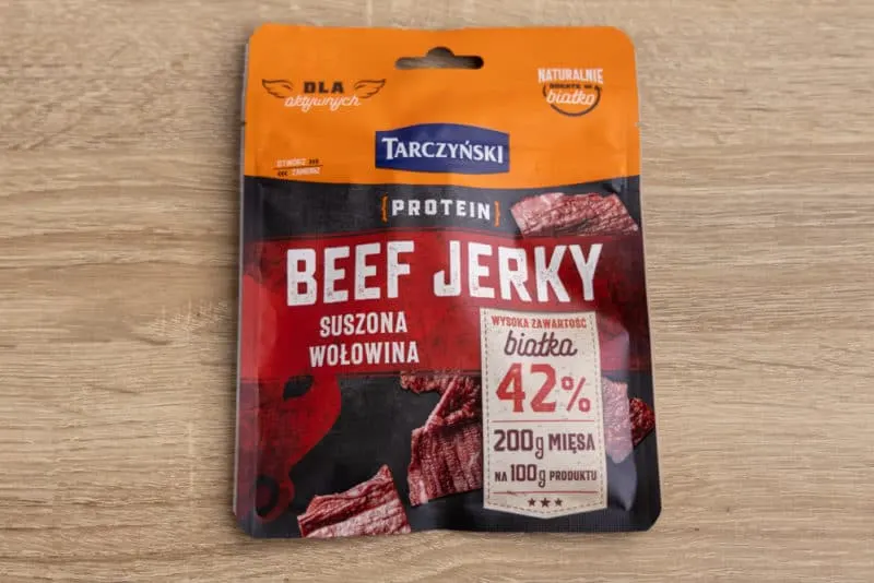 Beef jerky packet