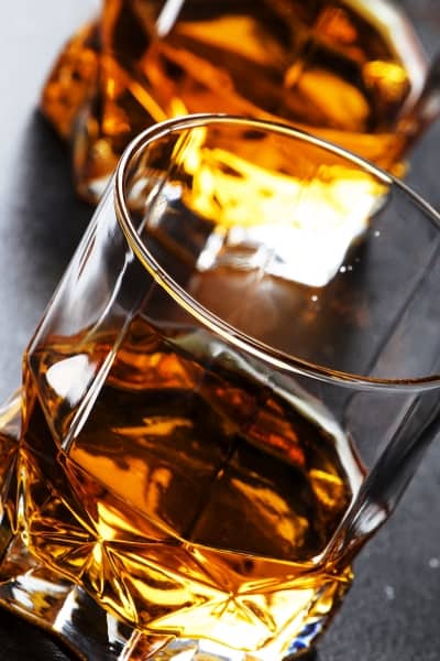 Bourbon in glasses