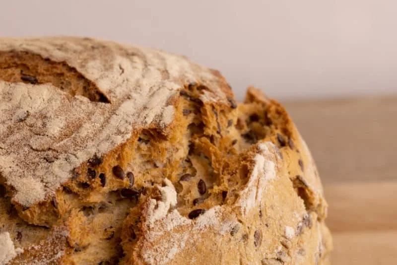 Bread top closeup