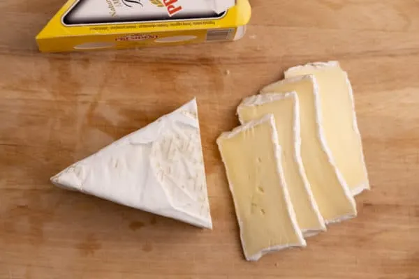 Brie slices