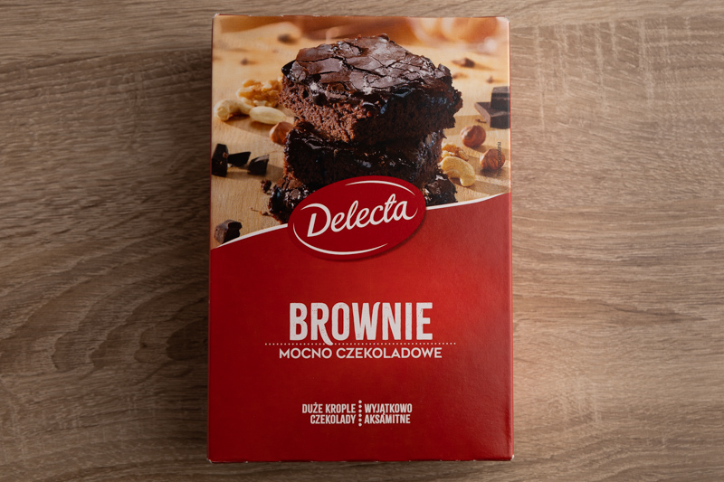 Brownie mix box