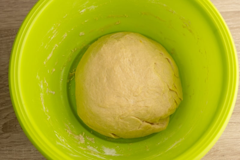 Cake dough before rising