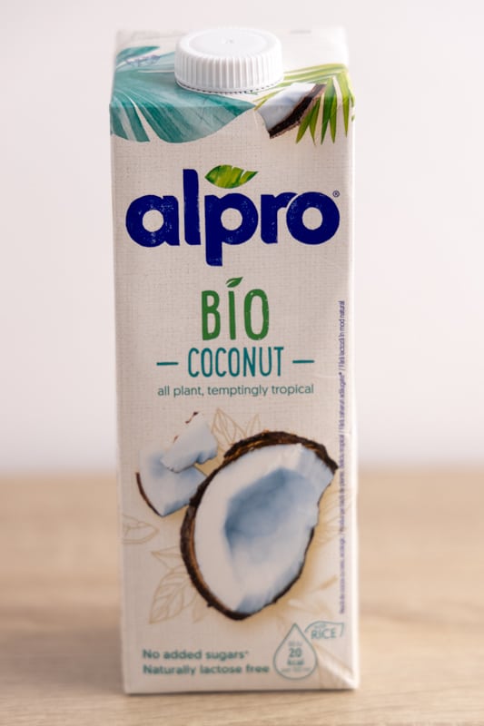 Carton of coconut milk