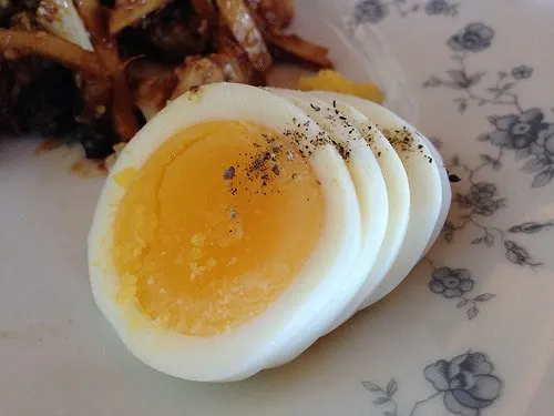 A Sliced Hard Boiled Egg