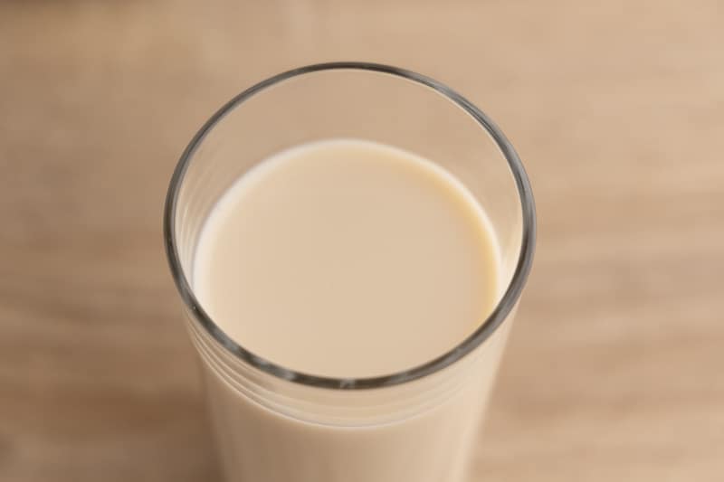 Glass of soy milk