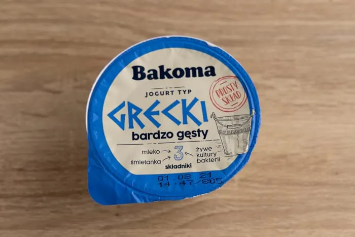Greek yogurt container