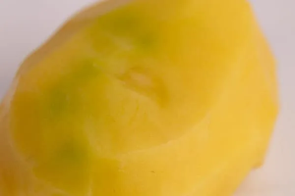 Green tinge on peeled potato