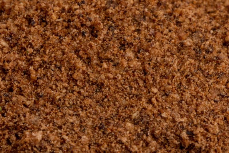 Ground nutmeg closeup
