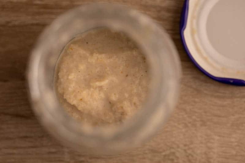 Horseradish jar contents