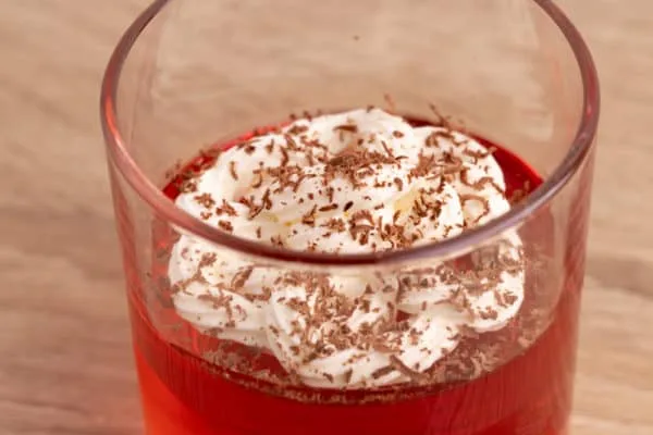 Jello + whipped cream = dessert