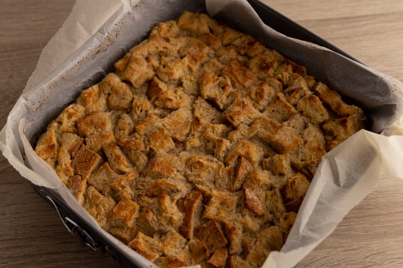 Just baked bread pudding