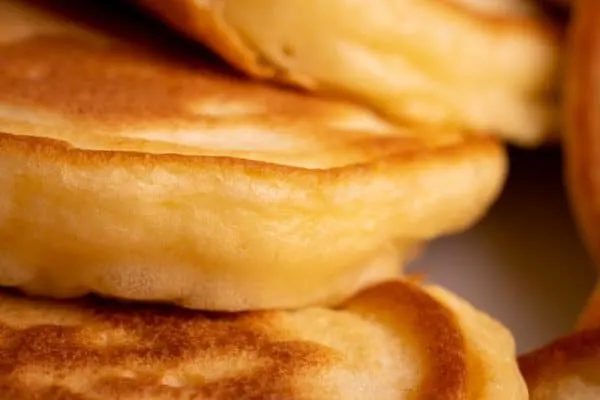 Kefir pancakes up close