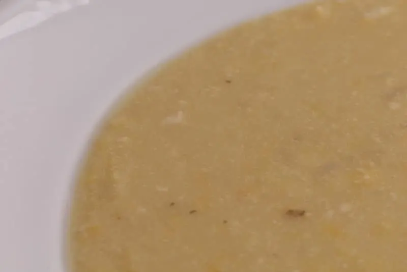 Lentil soup closeup
