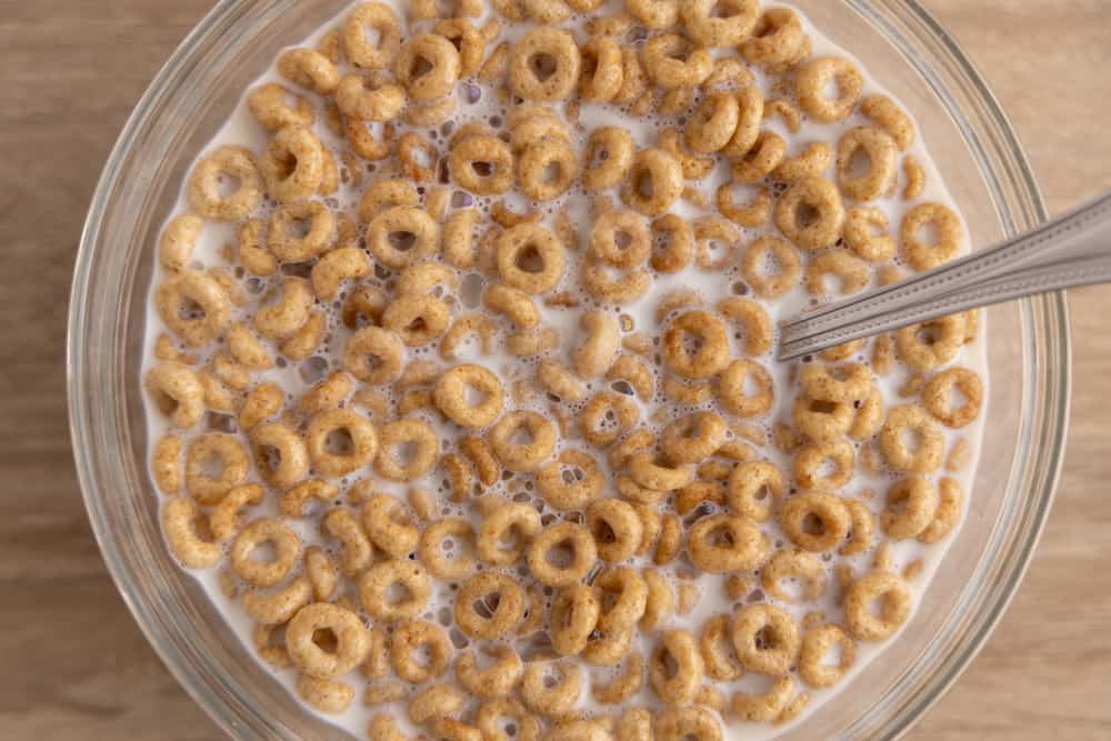 Milk and cereal