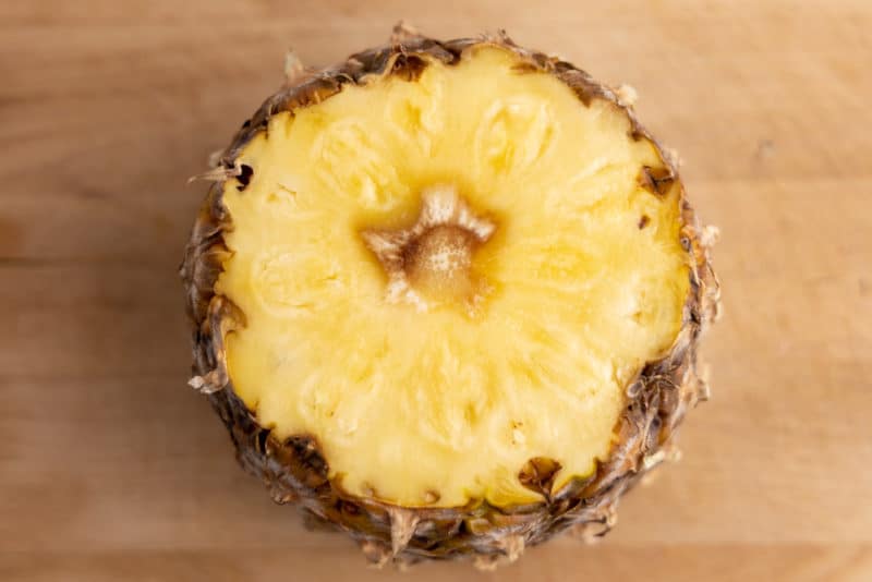 Moldy pineapple bottom