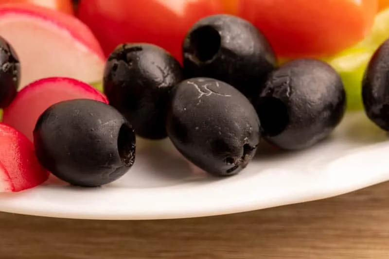 Olives on a plate