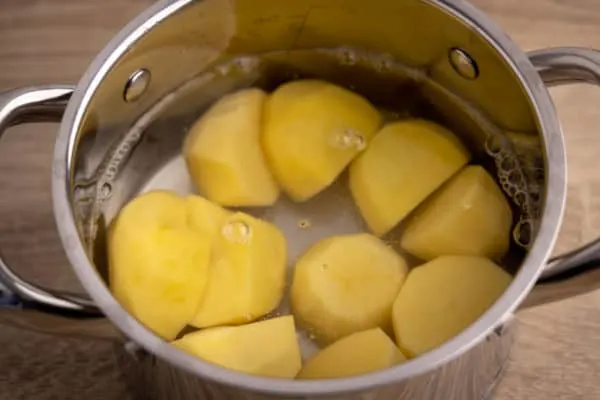 Potatoes ready for cooking