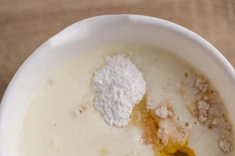 Powdered sugar instead of granulated sugar in pancake batter