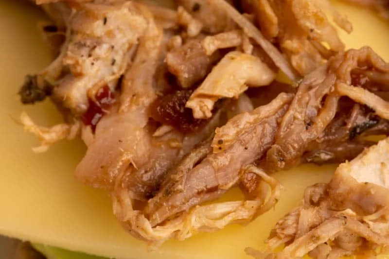 Pulled pork with BBQ sauce