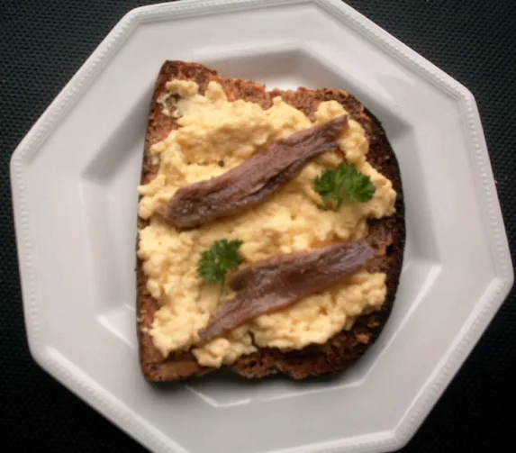 Scotch woodcock - sandwich with anchovies