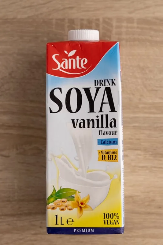 Soy milk carton