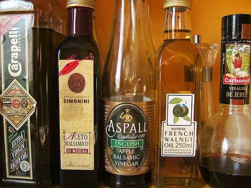Few bottles of vinegar